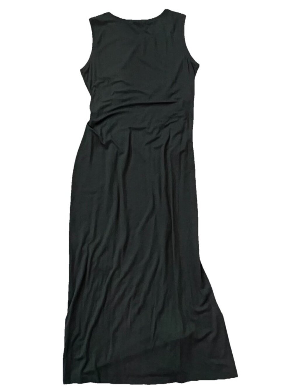 Peruvian Connection Womens Black Sleeveless Maxi Dress Size Small High Side Slit - Picture 2 of 6